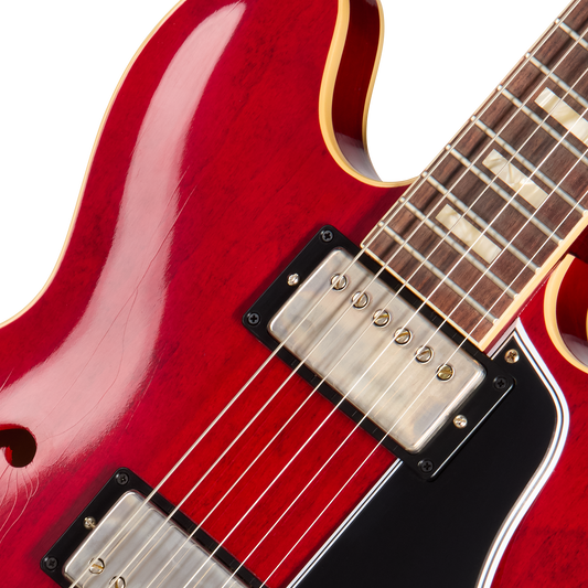 Gibson Custom 1964 ES-335 Reissue, Ultra Light Aged, Sixties Cherry Electric Guitar Gibson Custom