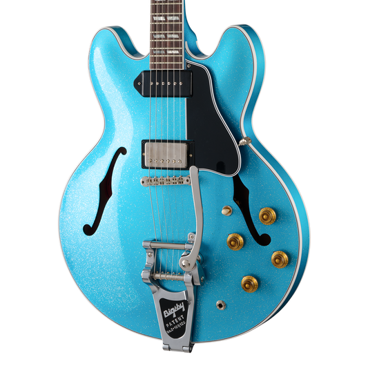 Gibson Custom 1964 ES-345 Reissue, VOS, Sapphire Mist Electric Guitar Gibson Custom