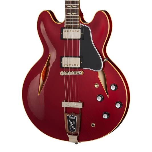 Gibson Custom 1964 Trini Lopez Standard Reissue, Ultra Light Aged, Sparkling Burgundy Electric Guitar Gibson Custom