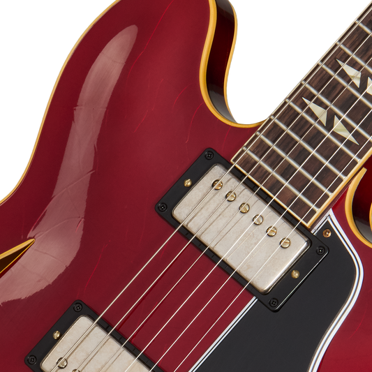 Gibson Custom 1964 Trini Lopez Standard Reissue, Ultra Light Aged, Sparkling Burgundy Electric Guitar Gibson Custom