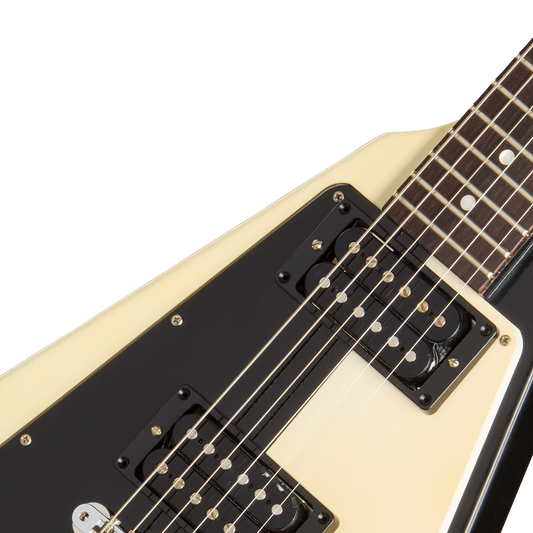 Gibson Custom Michael Schenker 1971 Flying V Collector’s Edition, Black/White Electric Guitar Gibson