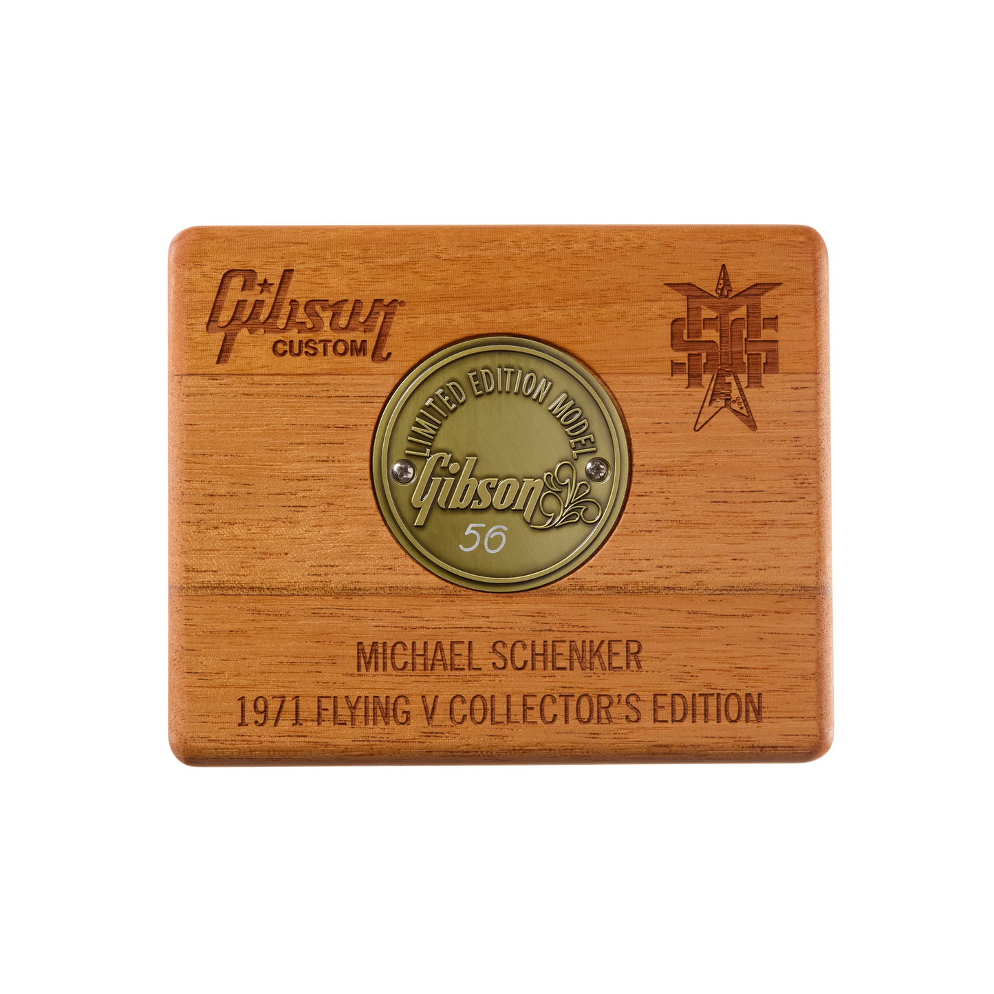 Gibson Custom Michael Schenker 1971 Flying V Collector’s Edition, Black/White Electric Guitar Gibson