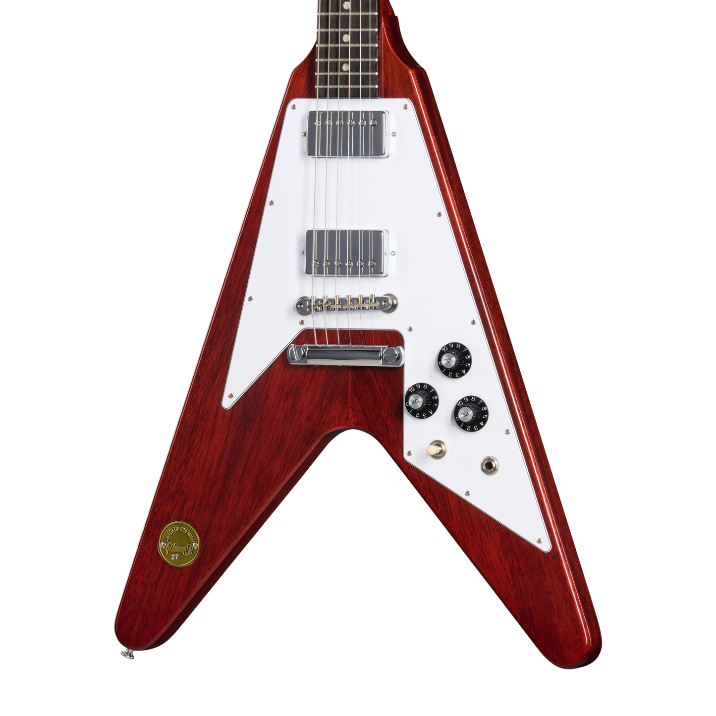 Gibson Custom 1971 Flying V Medallion Reissue, VOS, Medallion Cherry Electric Guitar Gibson Custom