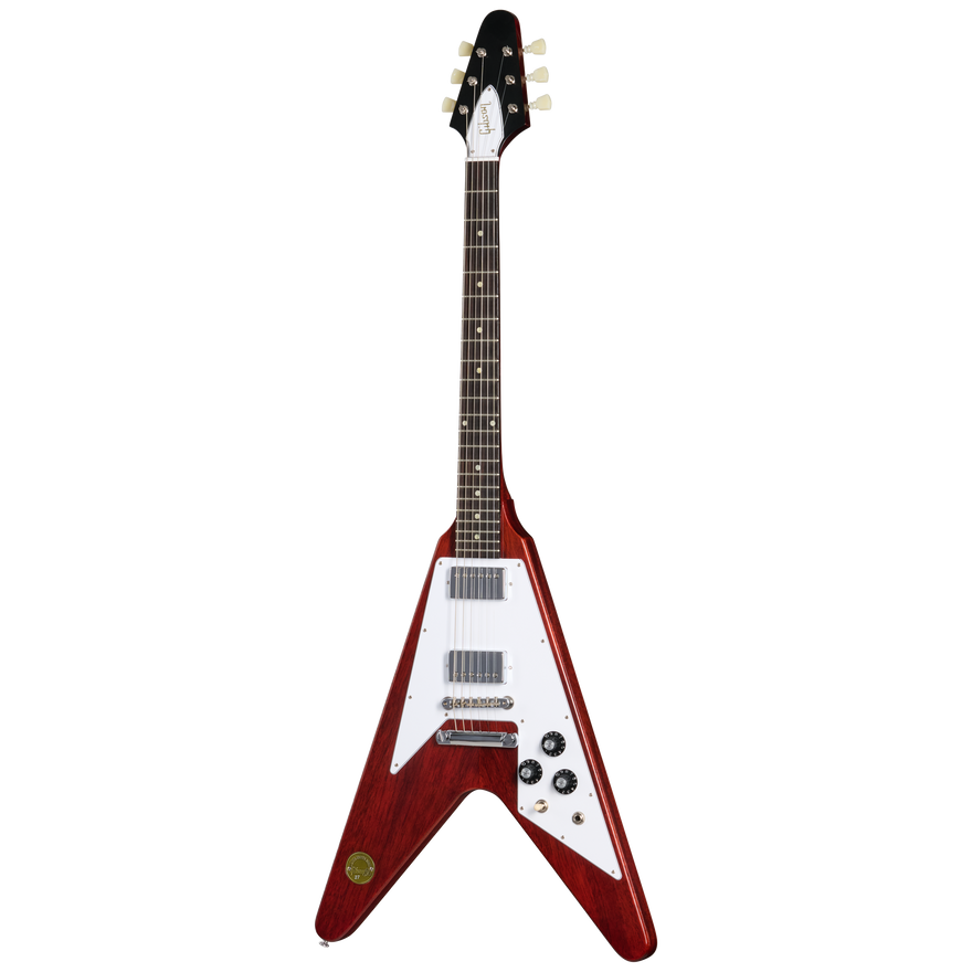 Gibson Custom 1971 Flying V Medallion Reissue, VOS, Medallion Cherry Electric Guitar Gibson Custom
