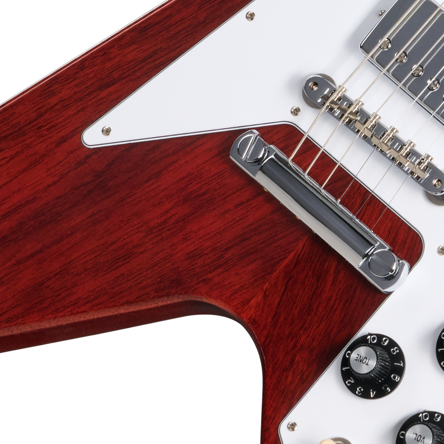 Gibson Custom 1971 Flying V Medallion Reissue, VOS, Medallion Cherry Electric Guitar Gibson Custom
