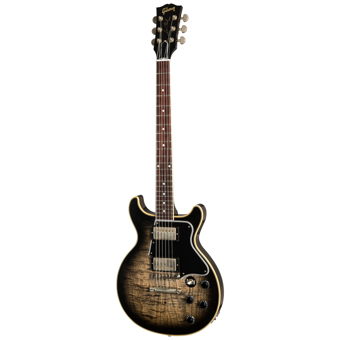 Gibson Custom Les Paul Special Double Cut Figured Maple Top VOS, Cobra Burst Electric Guitar Gibson Custom