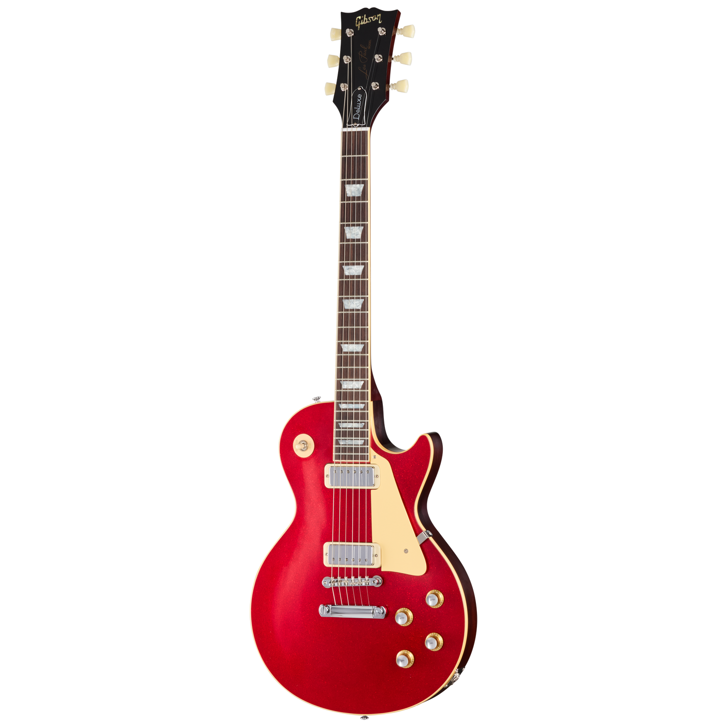 Gibson Custom LE 1976 Les Paul Deluxe Reissue, VOS, Red Sparkle Top Electric Guitar Gibson Custom