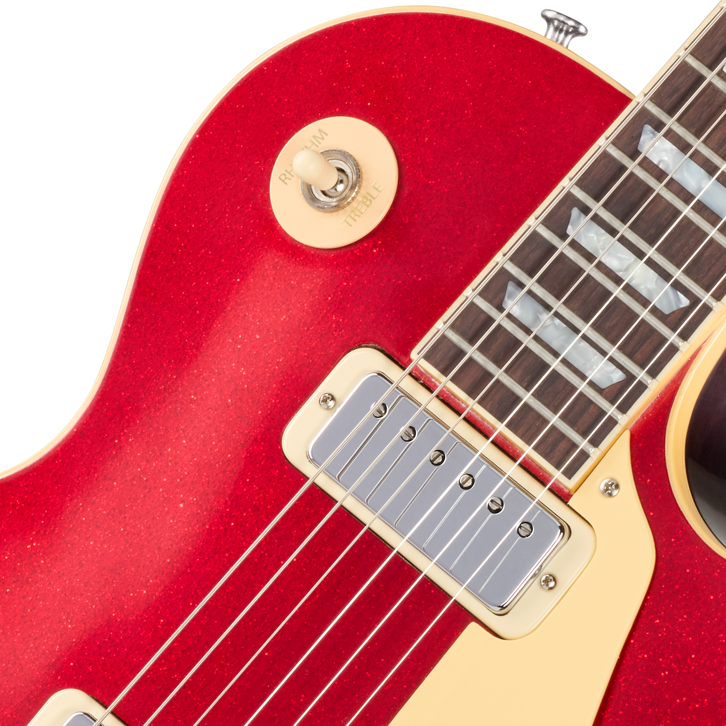 Gibson Custom LE 1976 Les Paul Deluxe Reissue, VOS, Red Sparkle Top Electric Guitar Gibson Custom