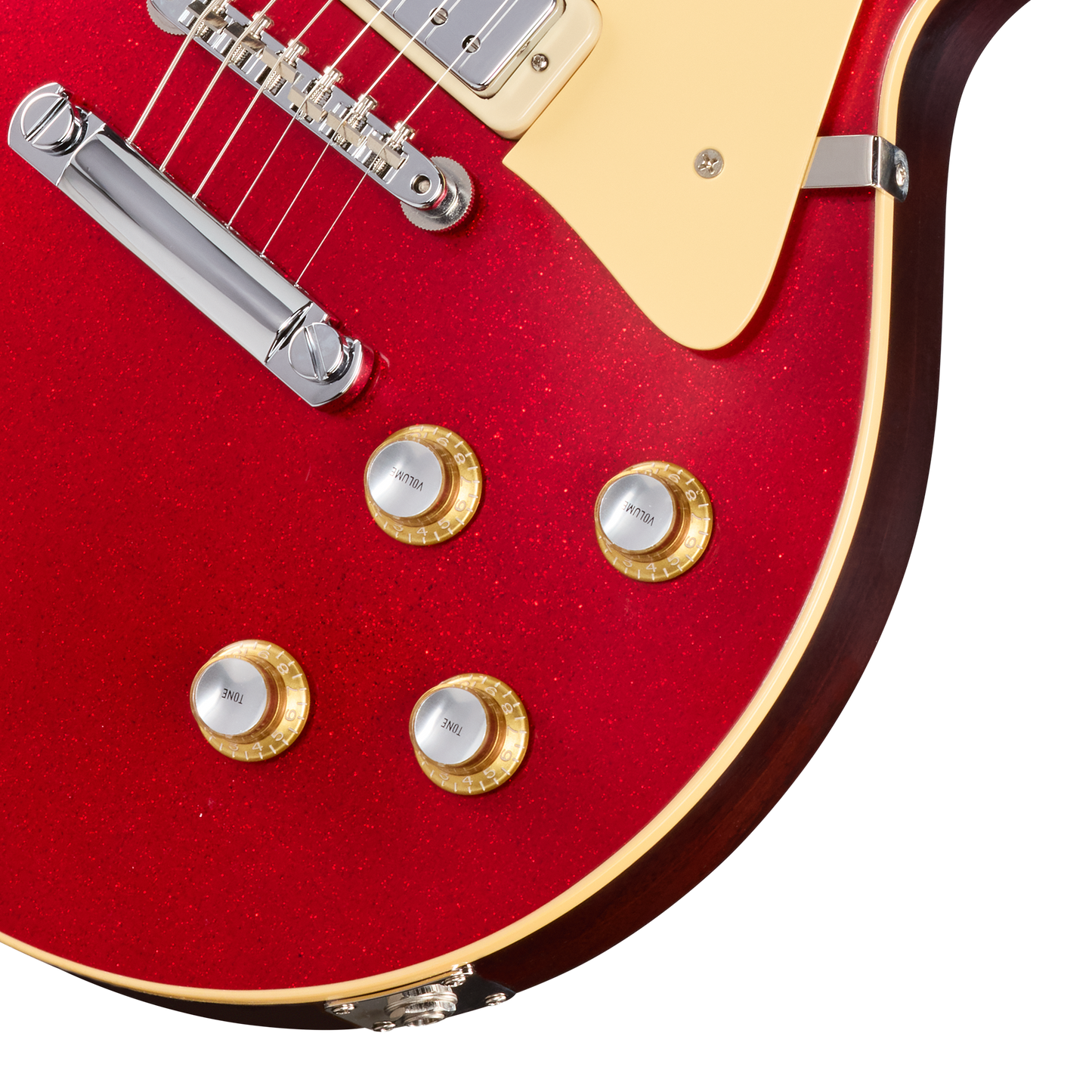 Gibson Custom LE 1976 Les Paul Deluxe Reissue, VOS, Red Sparkle Top Electric Guitar Gibson Custom