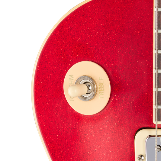 Gibson Custom LE 1976 Les Paul Deluxe Reissue, VOS, Red Sparkle Top Electric Guitar Gibson Custom