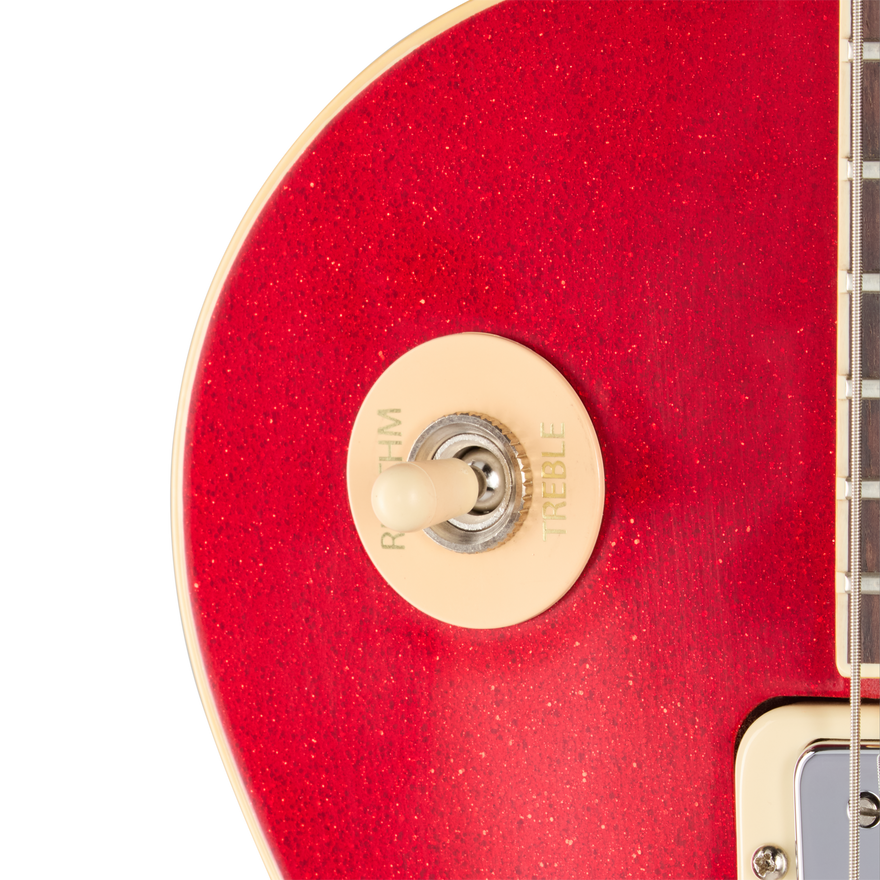 Gibson Custom LE 1976 Les Paul Deluxe Reissue, VOS, Red Sparkle Top Electric Guitar Gibson Custom