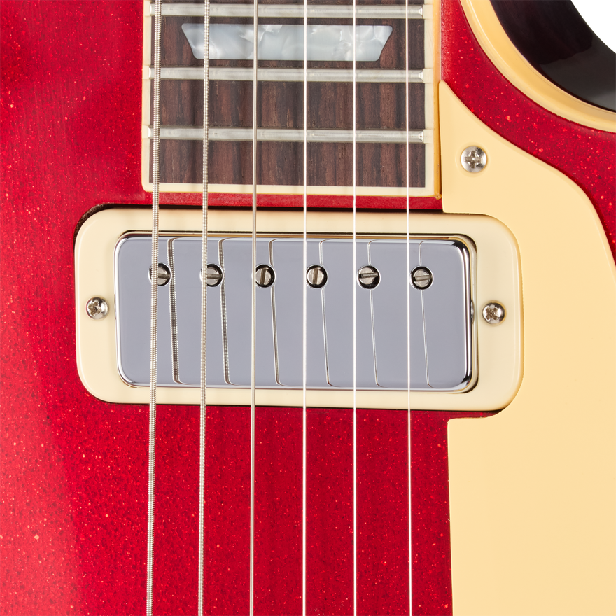 Gibson Custom LE 1976 Les Paul Deluxe Reissue, VOS, Red Sparkle Top Electric Guitar Gibson Custom