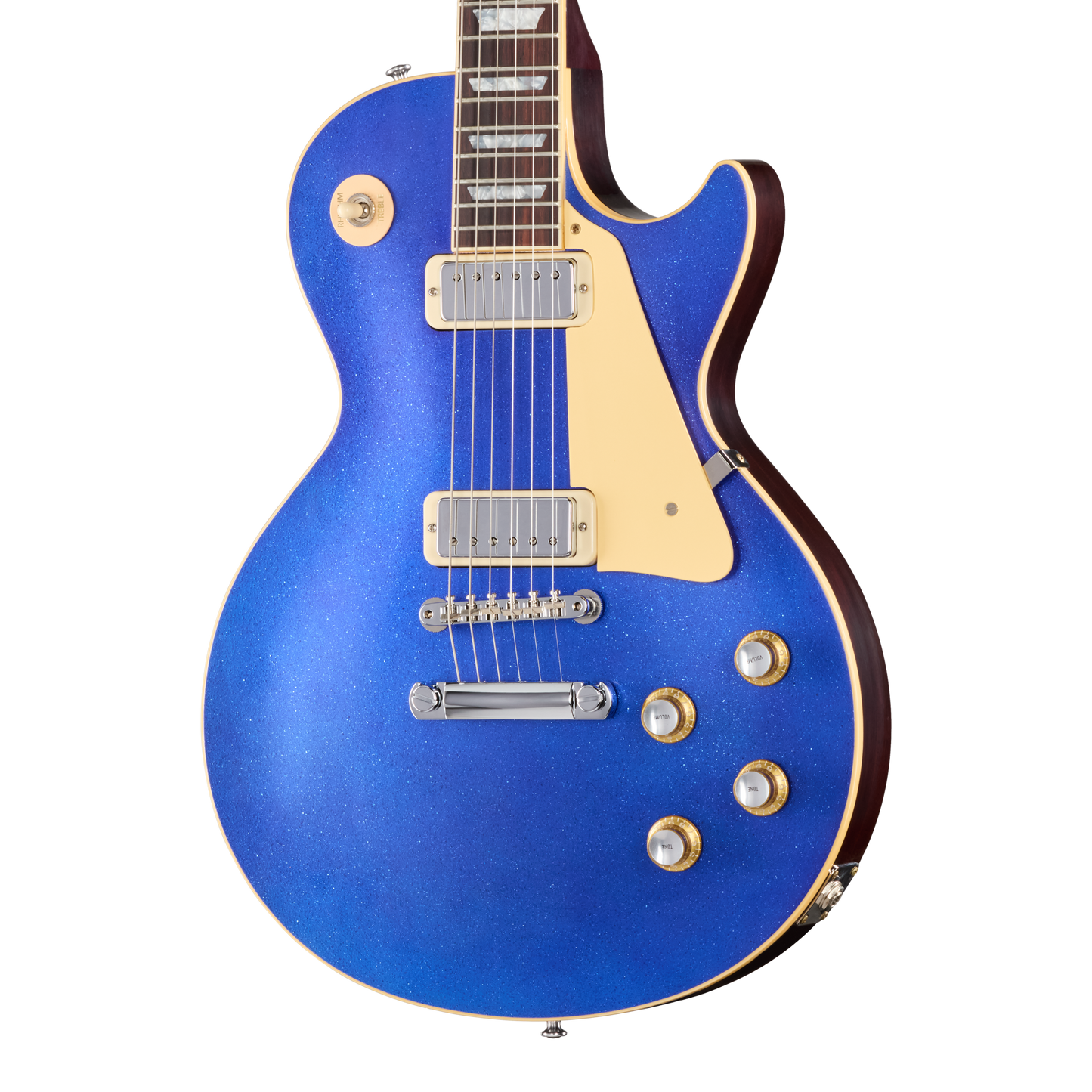 Gibson Custom LE 1976 Les Paul Deluxe Reissue, VOS, Blue Sparkle Top Electric Guitar Gibson Custom