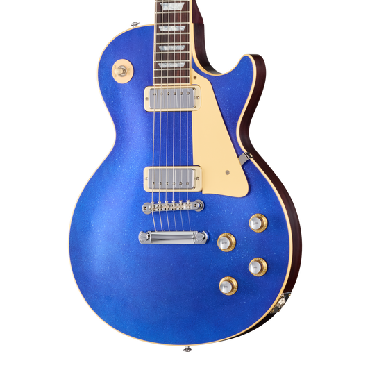 Gibson Custom LE 1976 Les Paul Deluxe Reissue, VOS, Blue Sparkle Top Electric Guitar Gibson Custom