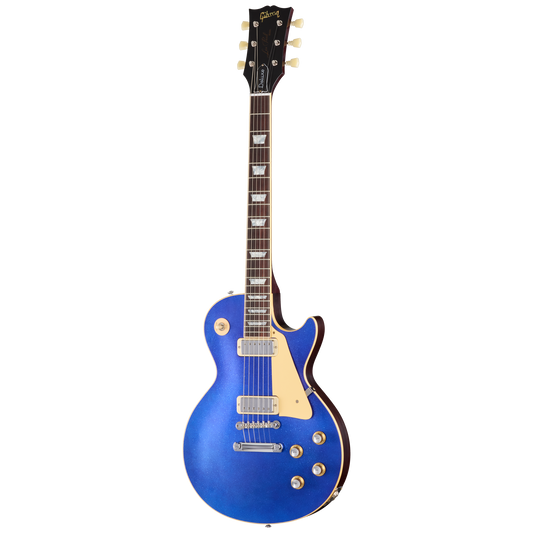 Gibson Custom LE 1976 Les Paul Deluxe Reissue, VOS, Blue Sparkle Top Electric Guitar Gibson Custom