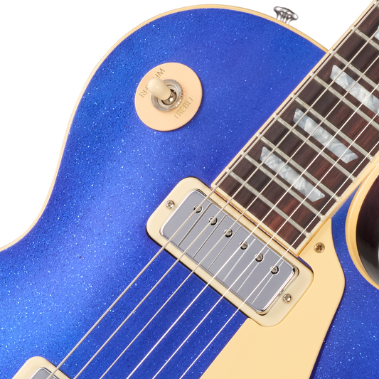 Gibson Custom LE 1976 Les Paul Deluxe Reissue, VOS, Blue Sparkle Top Electric Guitar Gibson Custom