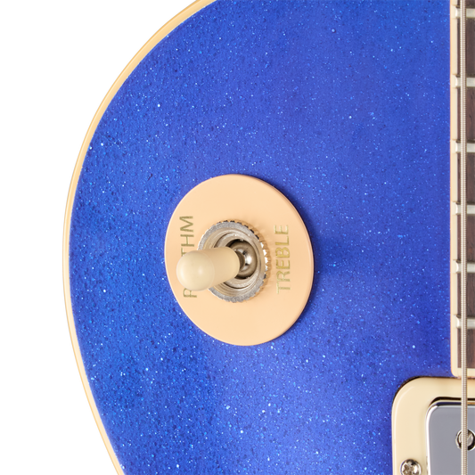 Gibson Custom LE 1976 Les Paul Deluxe Reissue, VOS, Blue Sparkle Top Electric Guitar Gibson Custom
