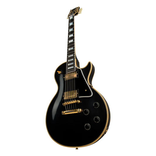 Gibson Custom 1957 Les Paul Custom Reissue, VOS, Ebony Electric Guitar Gibson Custom