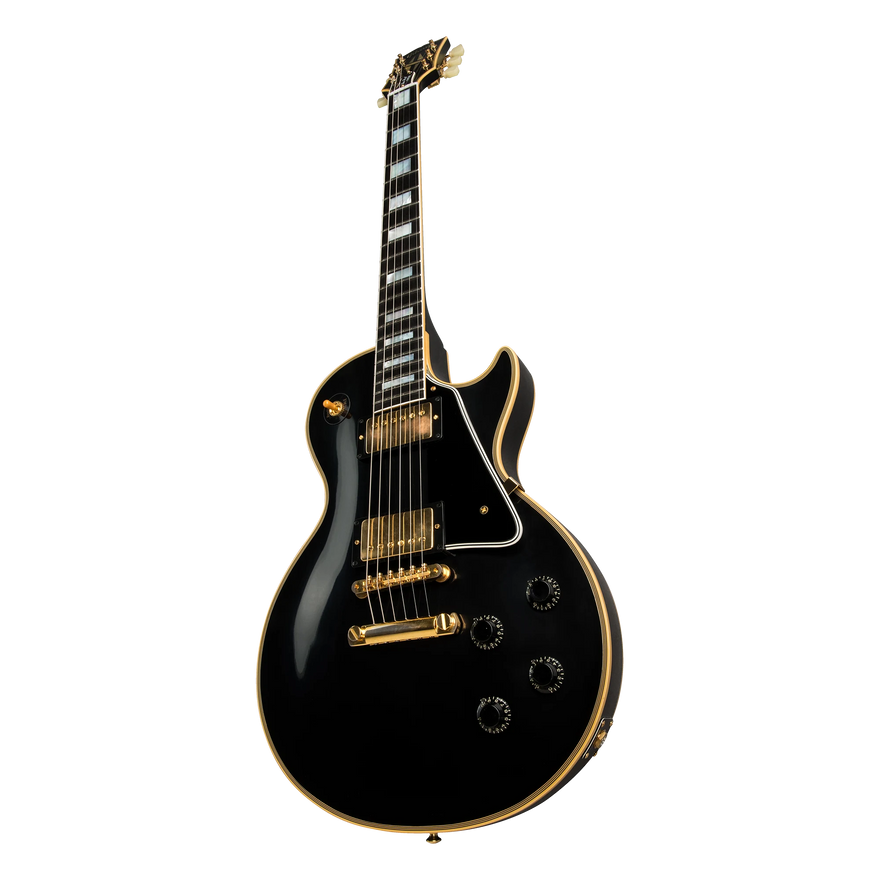 Gibson Custom 1957 Les Paul Custom Reissue, VOS, Ebony Electric Guitar Gibson Custom