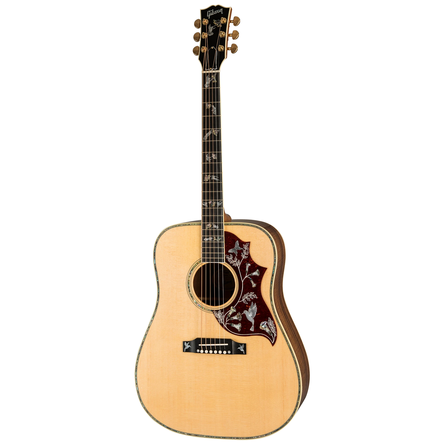 Gibson Custom Hummingbird Custom Koa, Antique Natural Acoustic Guitar Gibson Custom