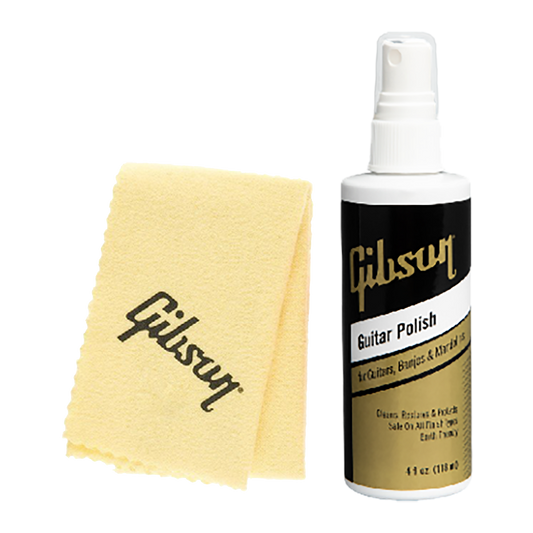 Gibson Guitar Polish + Cloth Combo Cleaning & Care Gibson