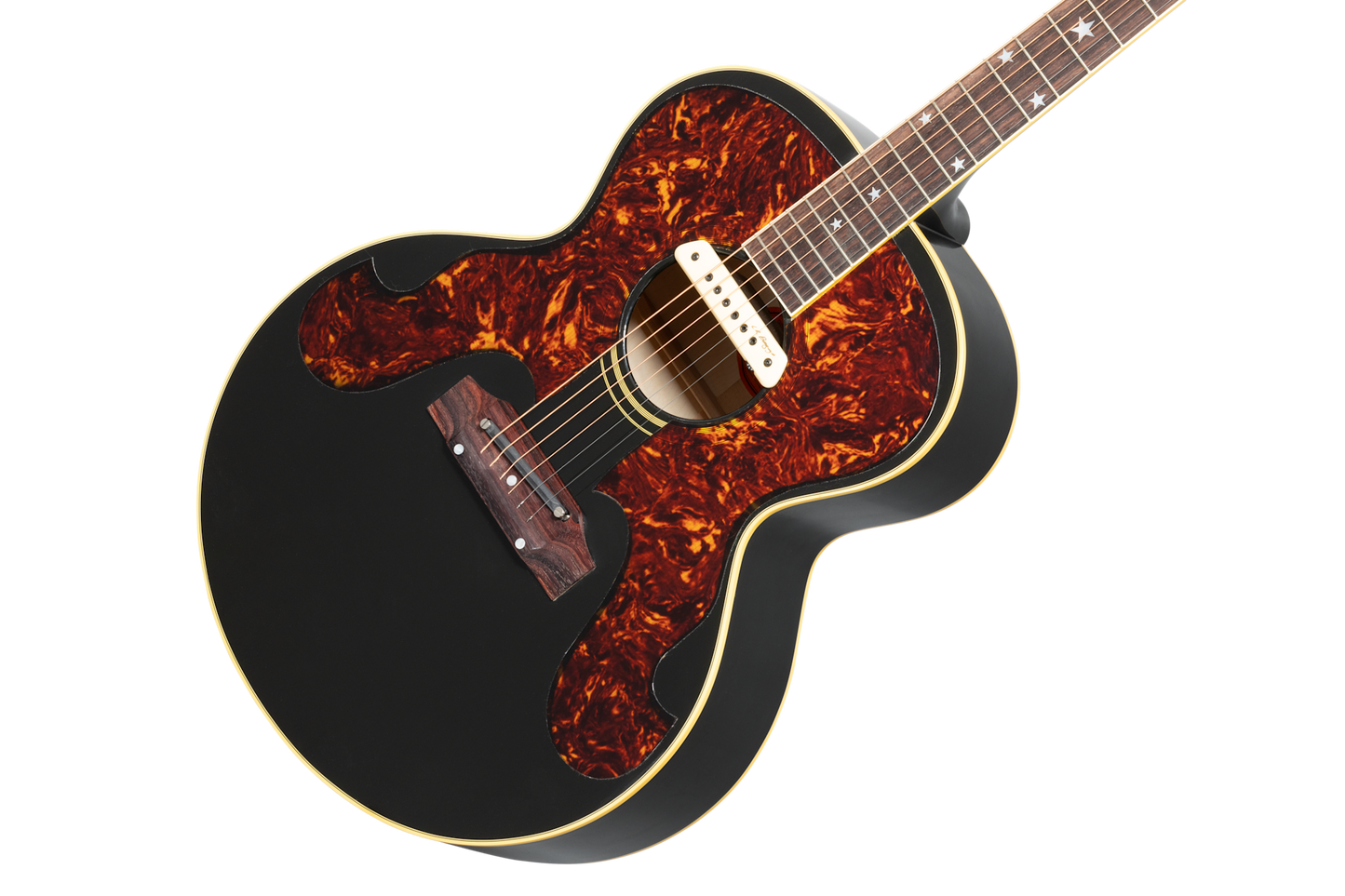Gibson Custom Cat Stevens J-180 Collector's Edition, Ebony Acoustic Guitar Gibson Custom