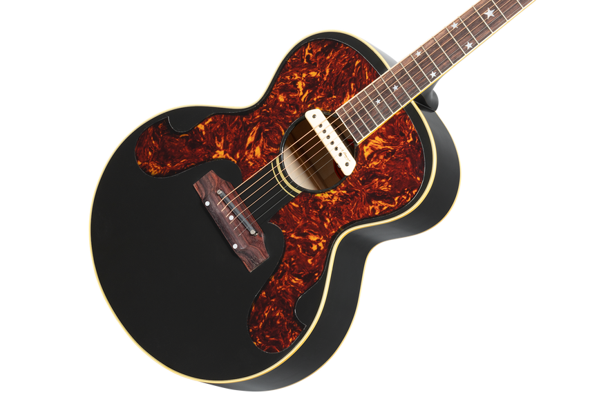 Gibson Custom Cat Stevens J-180 Collector's Edition, Ebony Acoustic Guitar Gibson Custom