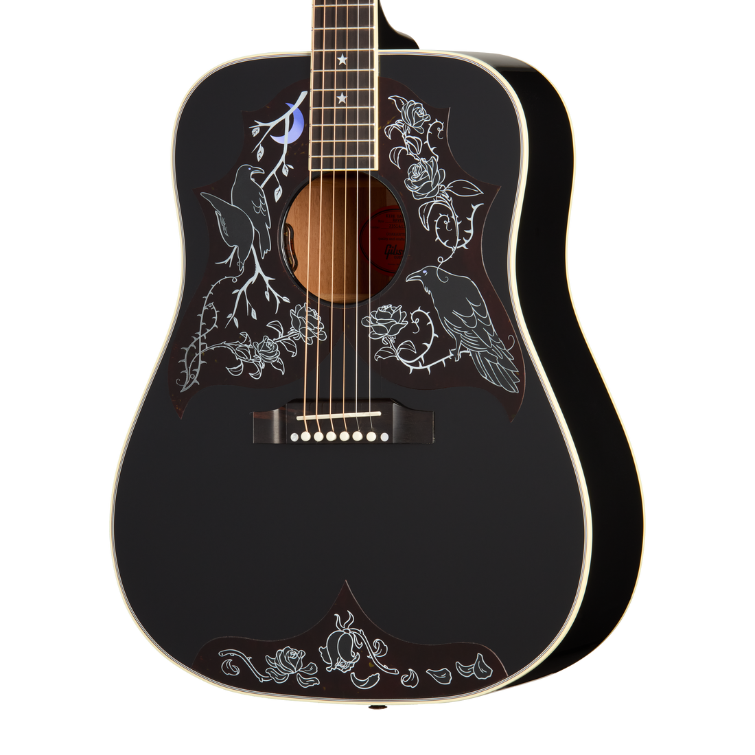 Gibson Custom Kirk Hammett Raven, Ebony Acoustic Guitar Gibson Custom