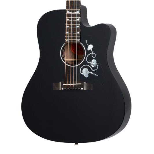 Gibson Dave Mustaine Songwriter, Signed, Ebony Acoustic Guitar Gibson