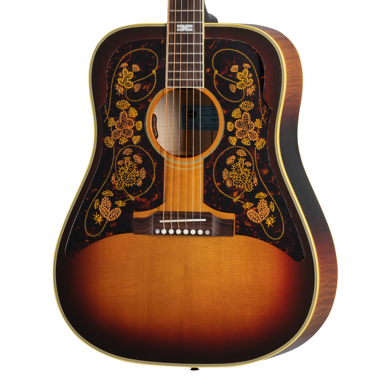Epiphone USA Chris Stapleton Frontier, Frontier Burst Acoustic Guitar Epiphone