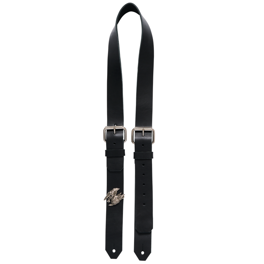 Gibson Adam Jones Leather Guitar Strap + Brooch Combo, Exclusive Strap Gibson