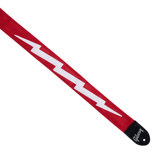 Gibson The Lightning Bolt Seatbelt, Red Strap Gibson