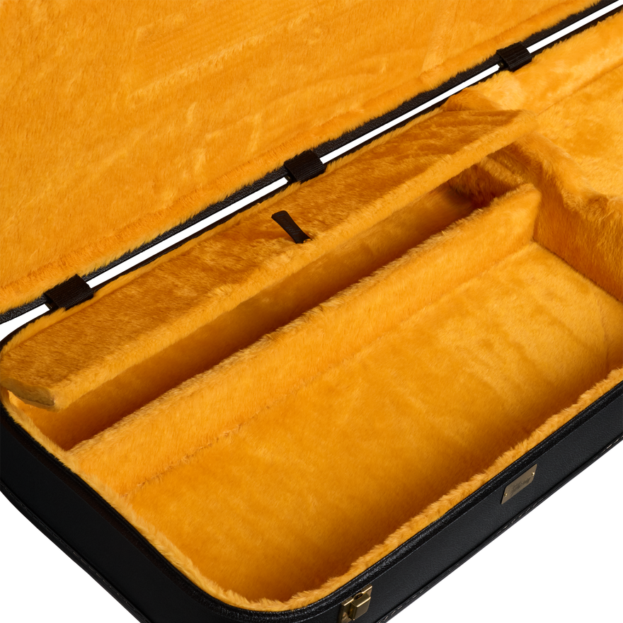 Gibson Historic Firebird Hardshell Case, Aged, Black/Goldenrod Hardshell Case Gibson