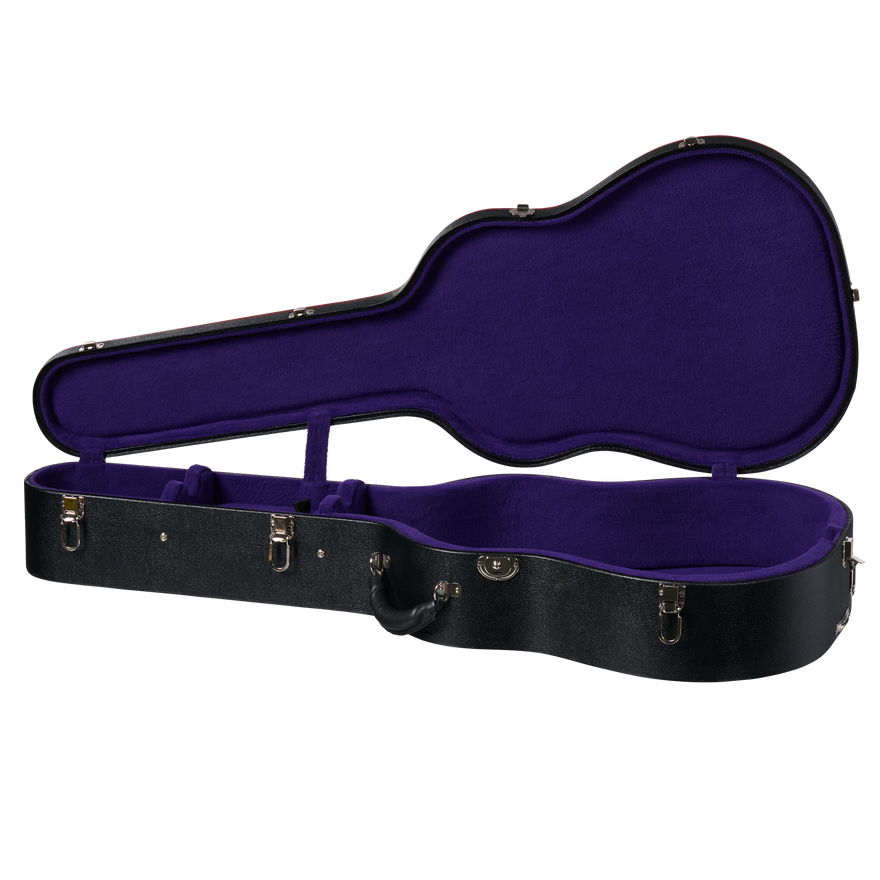 Gibson Pre-War Historic Hardshell Case, J-45, Black/Purple Hardshell Case Gibson