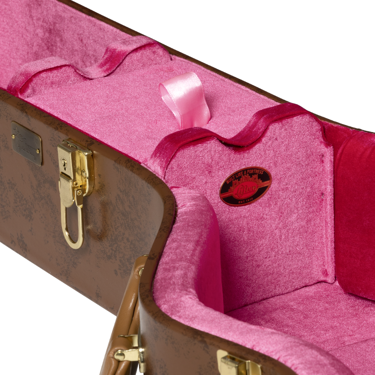 Lifton Historic Hardshell Case, J-185, Brown/Pink Hardshell Case Lifton