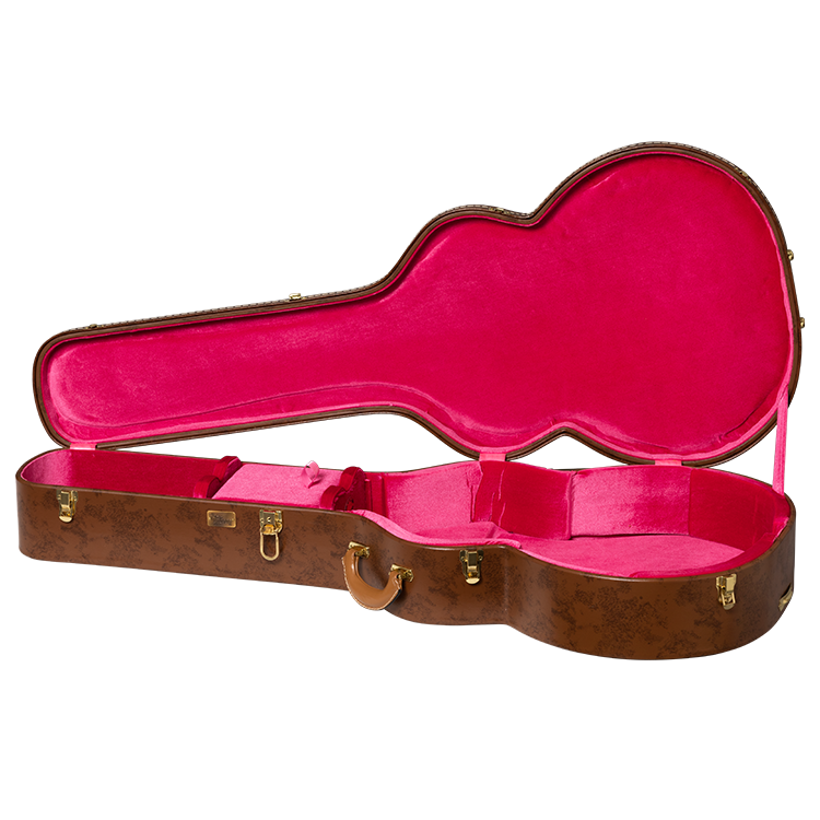 Lifton Historic Hardshell Case, SJ-200, Brown/Pink Hardshell Case Lifton