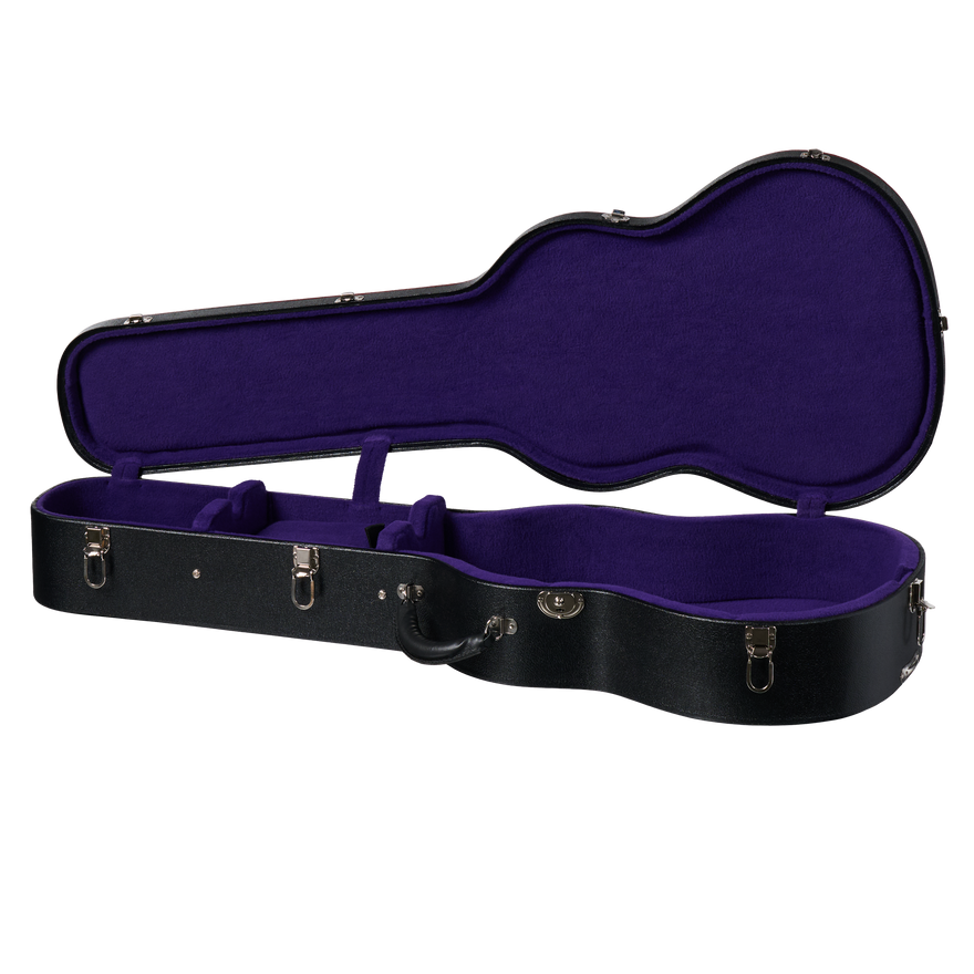 Gibson Pre-War Historic Hardshell Case, LG-2, Black/Purple Hardshell Case Gibson
