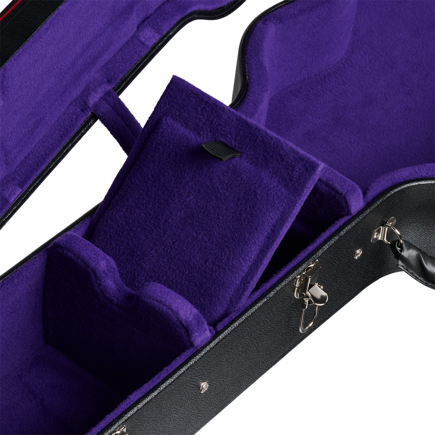 Gibson Pre-War Historic Hardshell Case, LG-2, Black/Purple Hardshell Case Gibson