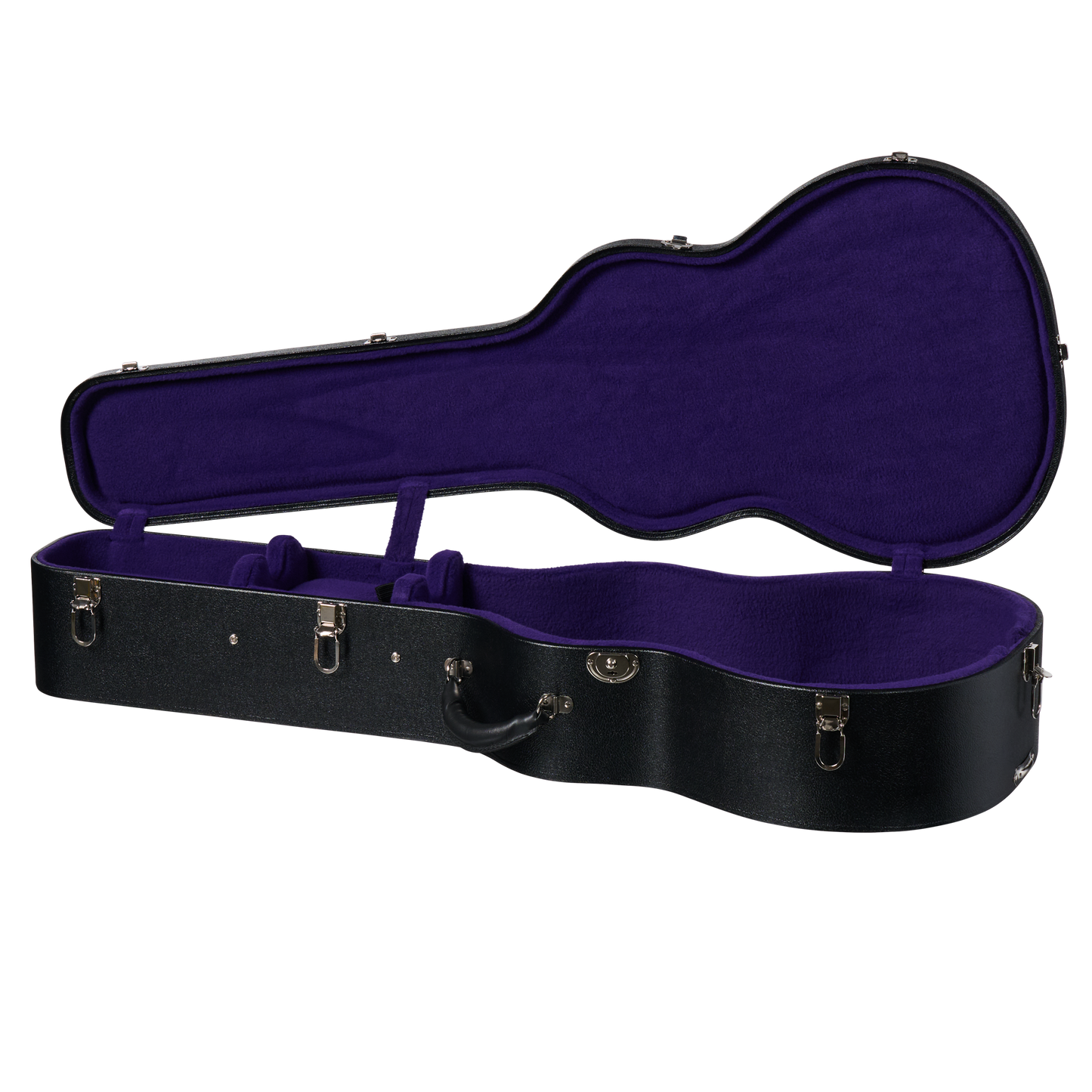 Gibson Pre-War Historic Hardshell Case, Nick Lucas, Black/Purple Hardshell Case Gibson