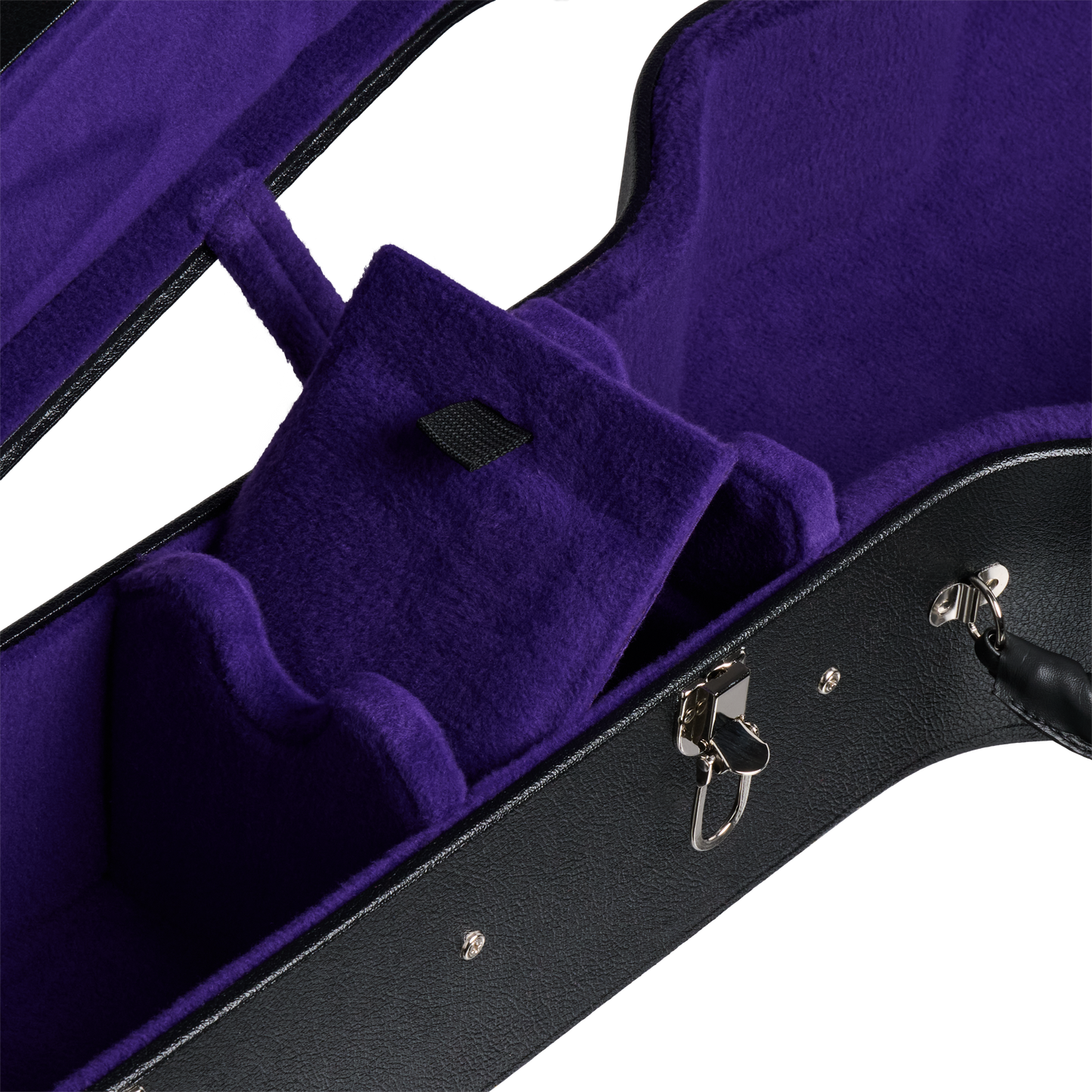 Gibson Pre-War Historic Hardshell Case, Nick Lucas, Black/Purple Hardshell Case Gibson