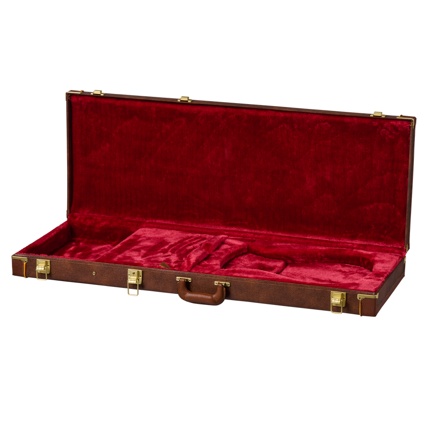 Gibson Original Hardshell Case, Theodore Standard, Brown/Red Hardshell Case Gibson