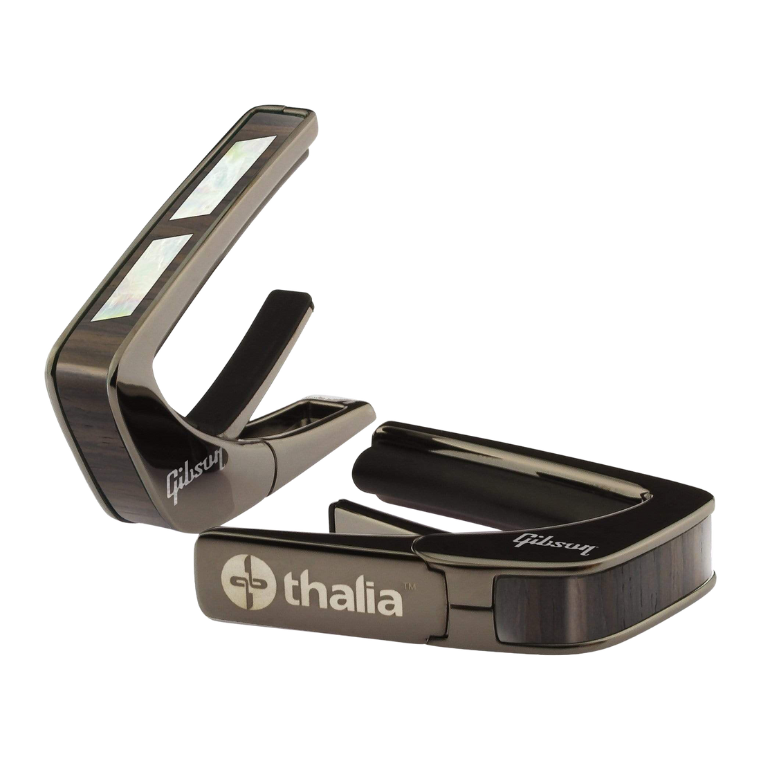 Gibson Split Parallelogram Rosewood Capo, Black Chrome, Exclusive Capo Gibson
