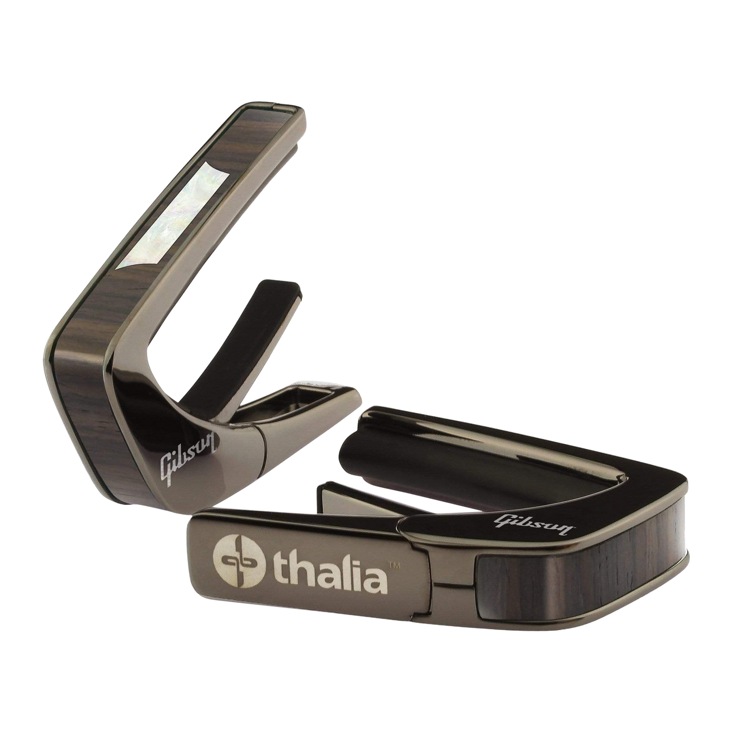 Gibson Trapezoid Rosewood Capo, Black Chrome, Exclusive Capo Gibson