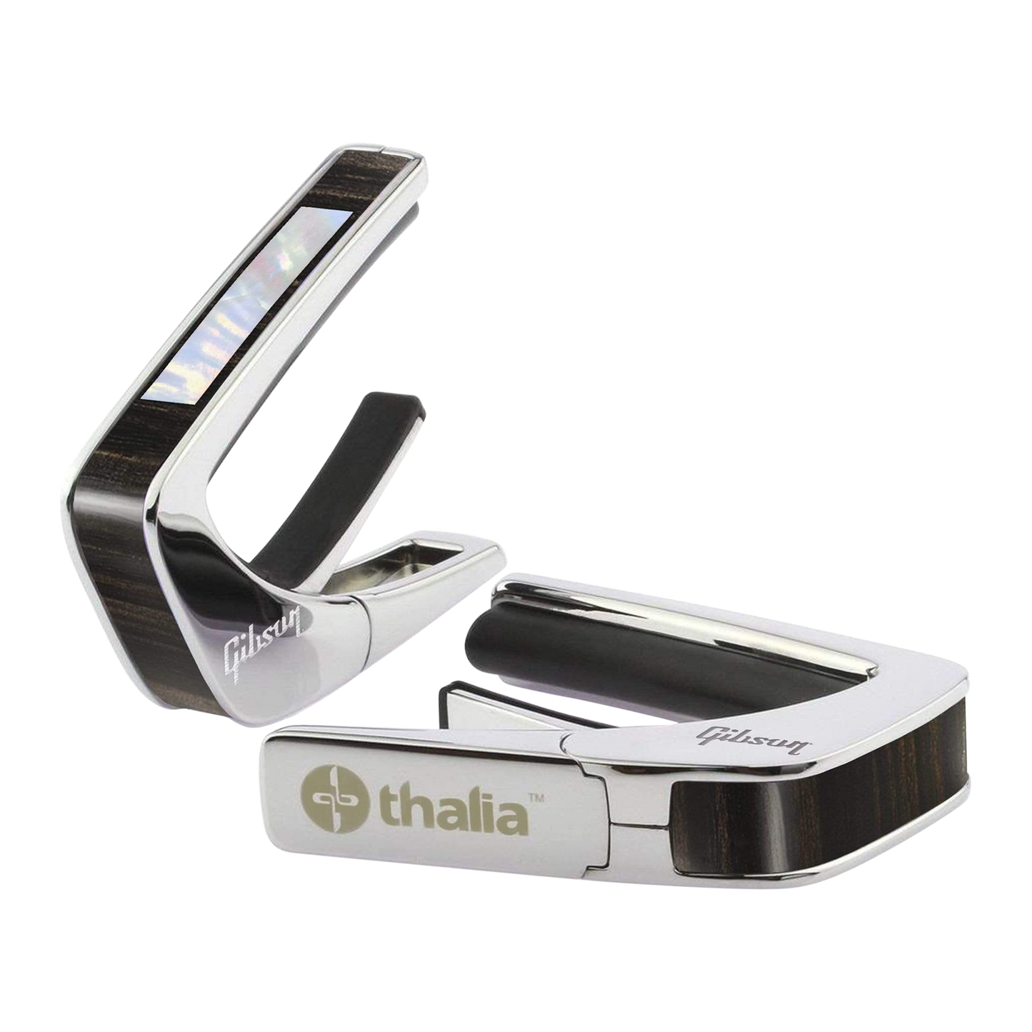 Gibson Large Block Ebony Capo, Chrome, Exclusive Capo Gibson