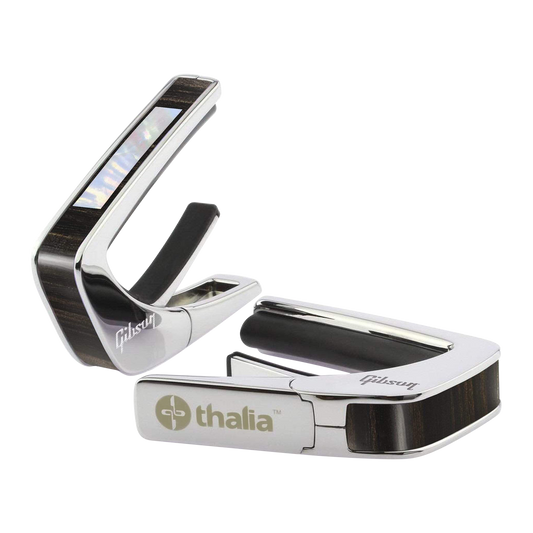 Gibson Large Block Ebony Capo, Chrome, Exclusive Capo Gibson