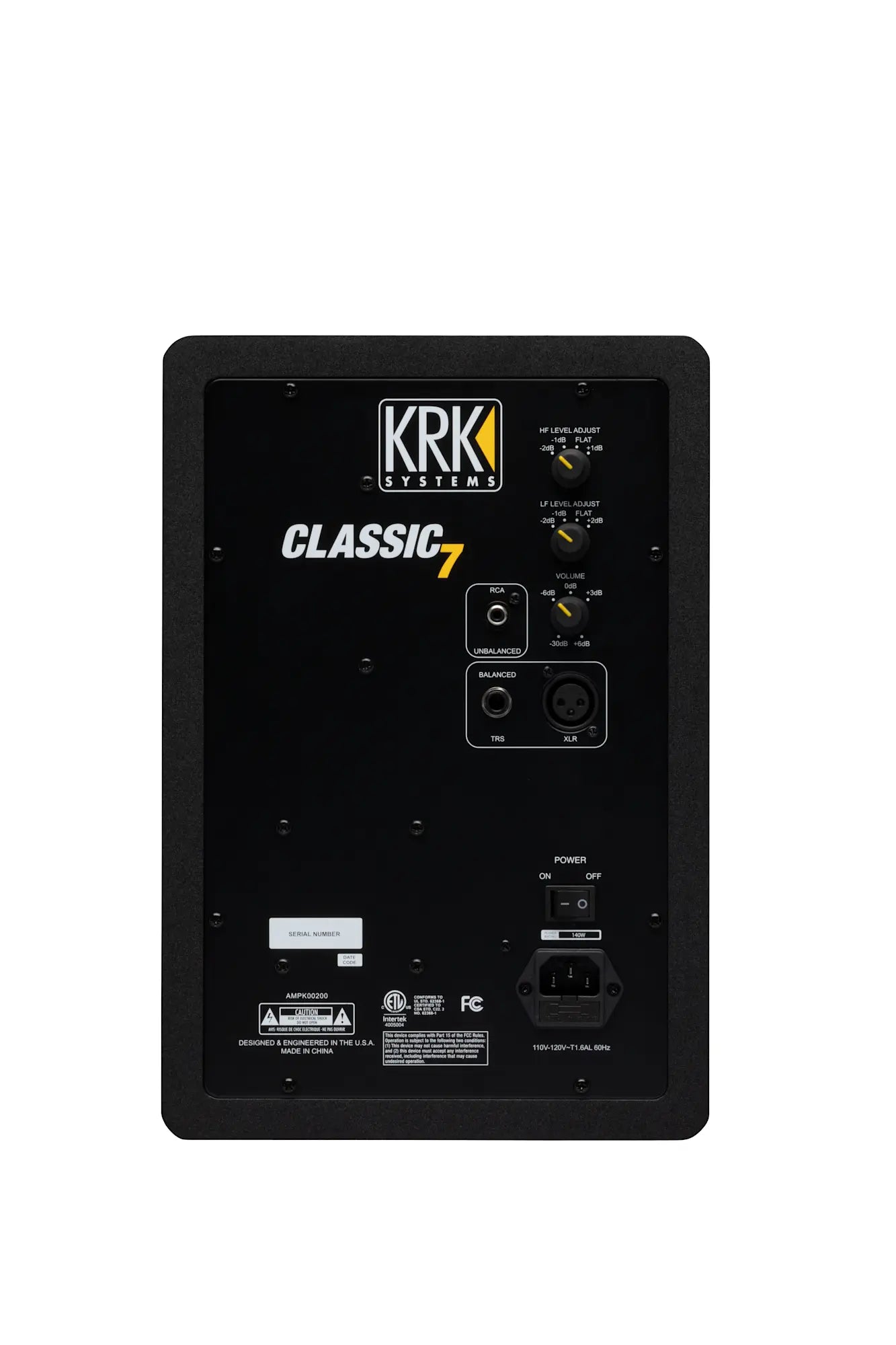 KRK 7" Studio Monitor Classic, 240V, Black Studio Monitors KRK