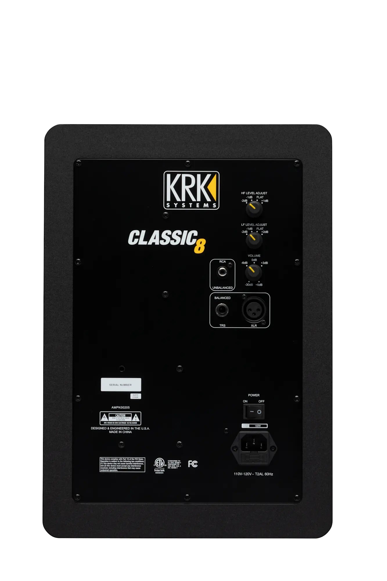 KRK 8" Studio Monitor Classic, 240V, Black Studio Monitors KRK