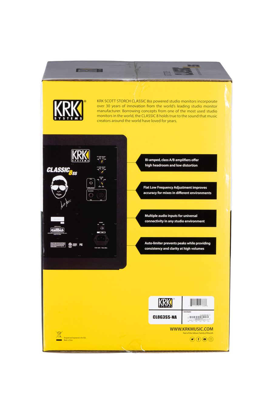 KRK Scott Storch Classic 8 Studio Monitor EU Studio Monitors KRK