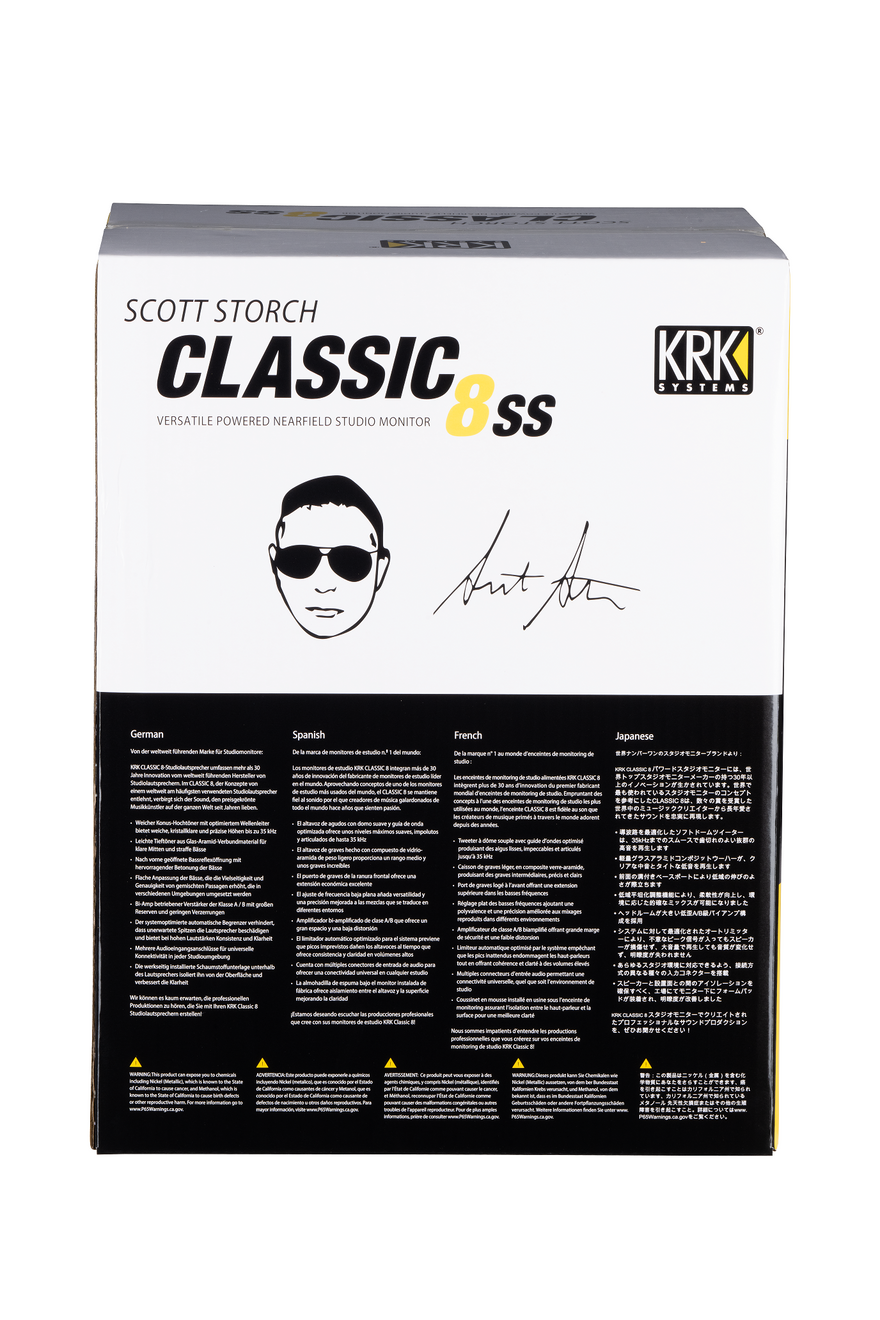KRK Scott Storch Classic 8 Studio Monitor EU Studio Monitors KRK
