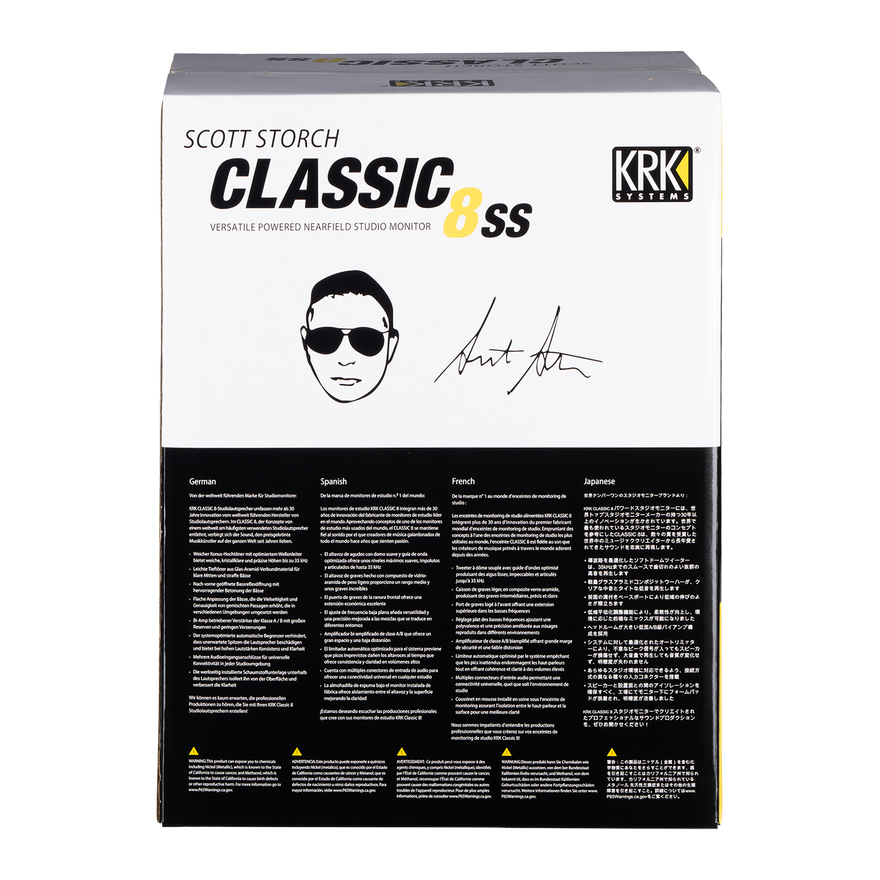 KRK Scott Storch Classic 8 Studio Monitor EU Studio Monitors KRK